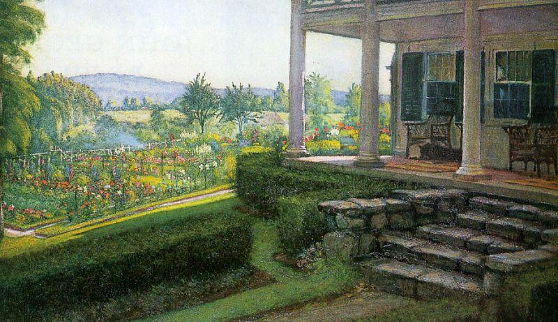 Walter I Cox The Front Porch China oil painting art